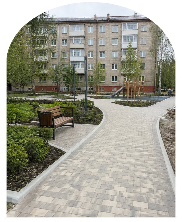 Благоустройство двора МКД под ключ в Каменске-Уральском от 265950 р. | Метпроект-Кмн