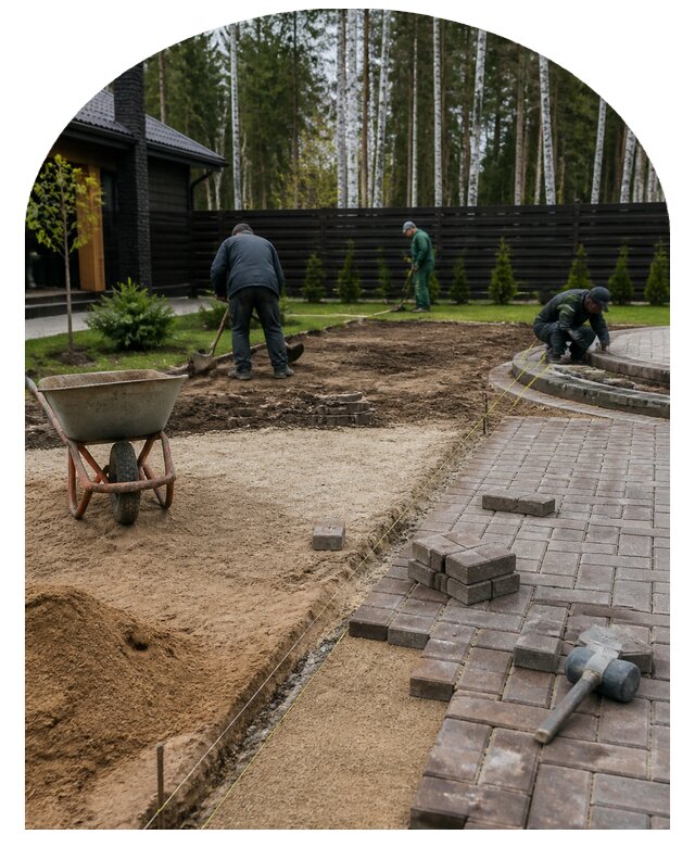 Комплексное благоустройство участка 20 соток в Каменске-Уральском