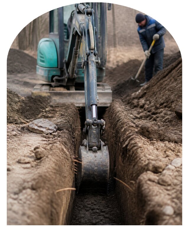 Рытье траншей в Каменске-Уральском по цене от 6915 р. | Метпроект-Кмн